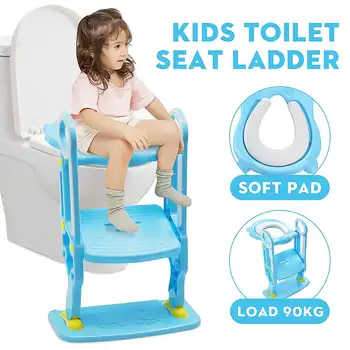 

Portable Baby Potty Kids Portable Toilet with Adjustable Ladder Folding Urinal Infant Potty Training Seat Urinal for Children