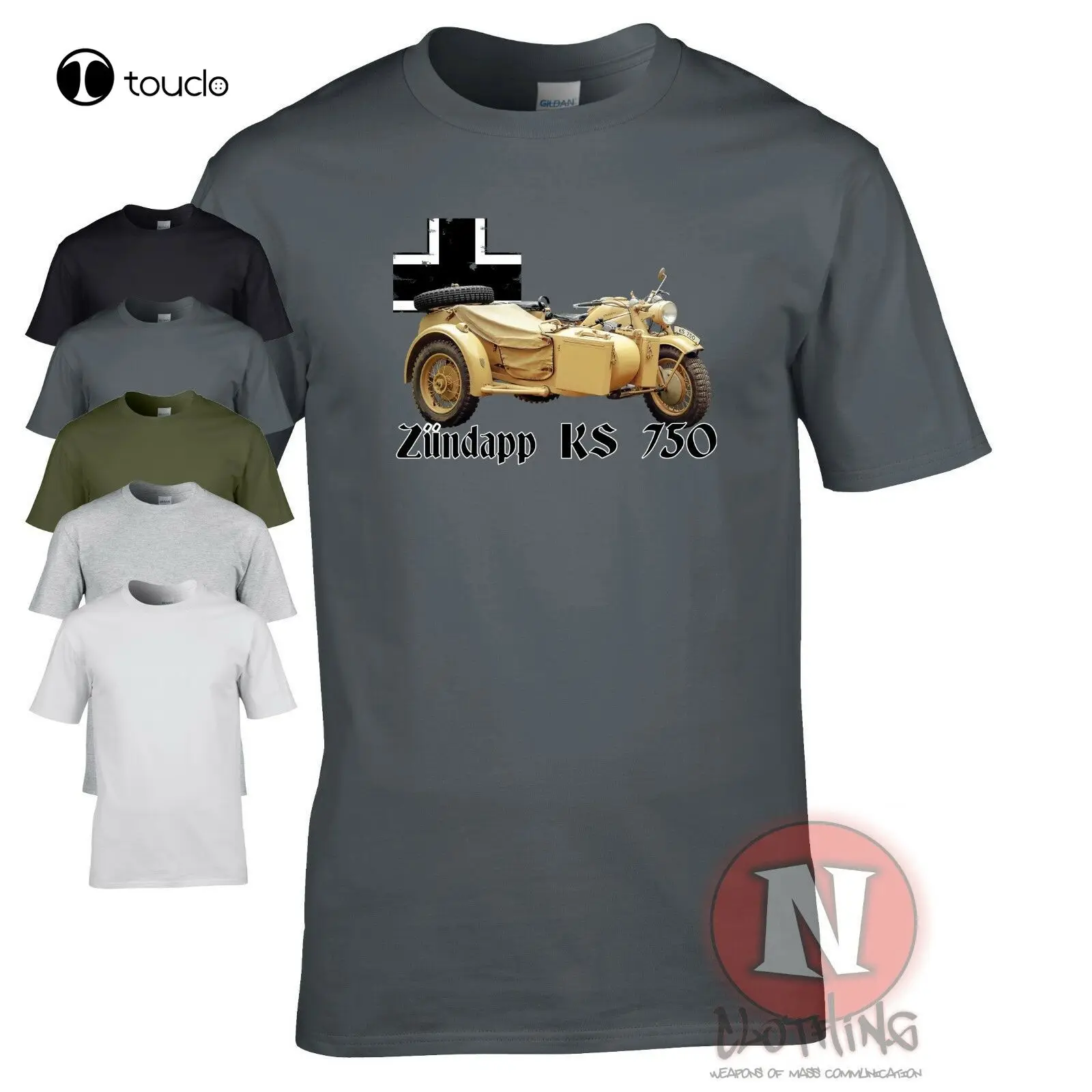 Zundapp K750 Ww2 T-Shirt Moto Militare Tedesca World Tanks World War 2