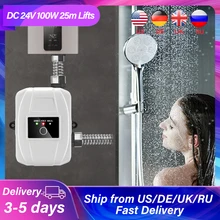 DC 24V 100W Auto Water Pump Pressure Booster Pump Connector Household For Tapwater Kitchen Sink Shower Head Booster Pump Kit