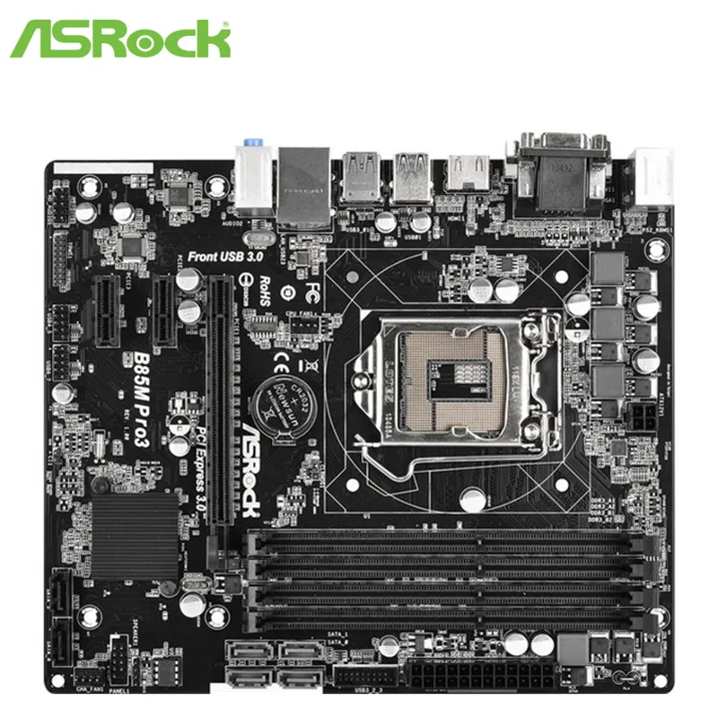 

Used, original motherboard for ASRock B85M Pro3 LGA 1150 DDR3 boards 32GB USB2.0 USB3.0 B85 Desktop motherborad,100% tested good