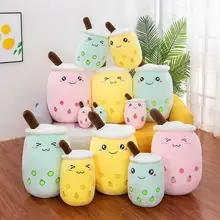 

Wholesale 24cm Bubble Milk Tea Plush Toy Plushie Brewed Boba Stuffed Cartoon Cylindrical Body Pillow Cup Pillow Kids Gifts