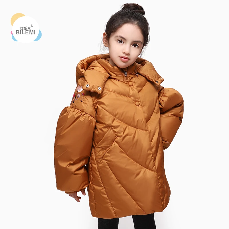 

Bilemi down warm waterproof girls long winter jacket