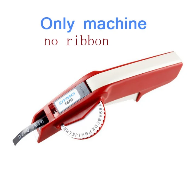 manchine Dymo 1610 3D машина для тиснения этикеток и лента 6 мм 3 м черный красный синий зеленый этикетки лента - Цвет: manchine