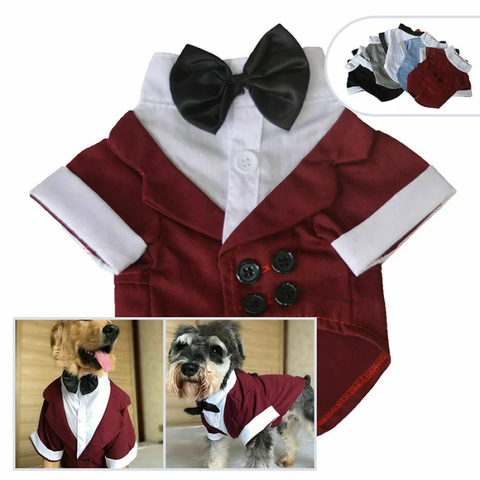 Костюм для собак, костюм, одежда, смокинг, дышащая Мода для свадебной вечеринки, SEP99