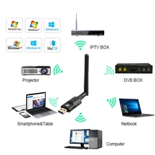 Беспроводная сетевая карта адаптер 1200 Мбит/с Двухчастотная 2,4 ГГц/5 ГГц сетевая карта Daul Band USB3.0 RTL8812BU чип 802.11AC Ethernet