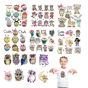 

Diy Stickers For Clothes Owls Iron On Patches Set Cute Animal Heat Transfers Sticker Easy Household Applique Sticker Set
