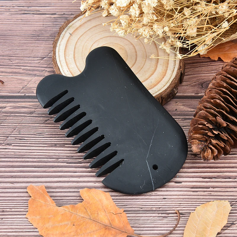 Натуральный Нефритовый камень Guasha Gua Sha доска в форме расчески массажный ручной массажер расческа для релакса забота о здоровье здоровый красота инструмент