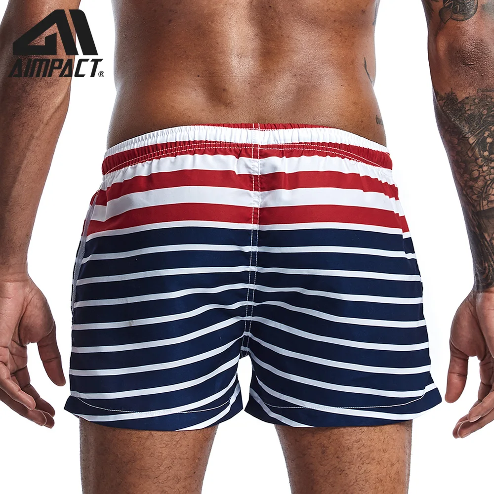 Новая модная полосатая Мужская доска для плавания Шорты купальные костюмы для мужчин спортивные плавки быстросохнущая одежда для плавания Hybird шорты AM2211