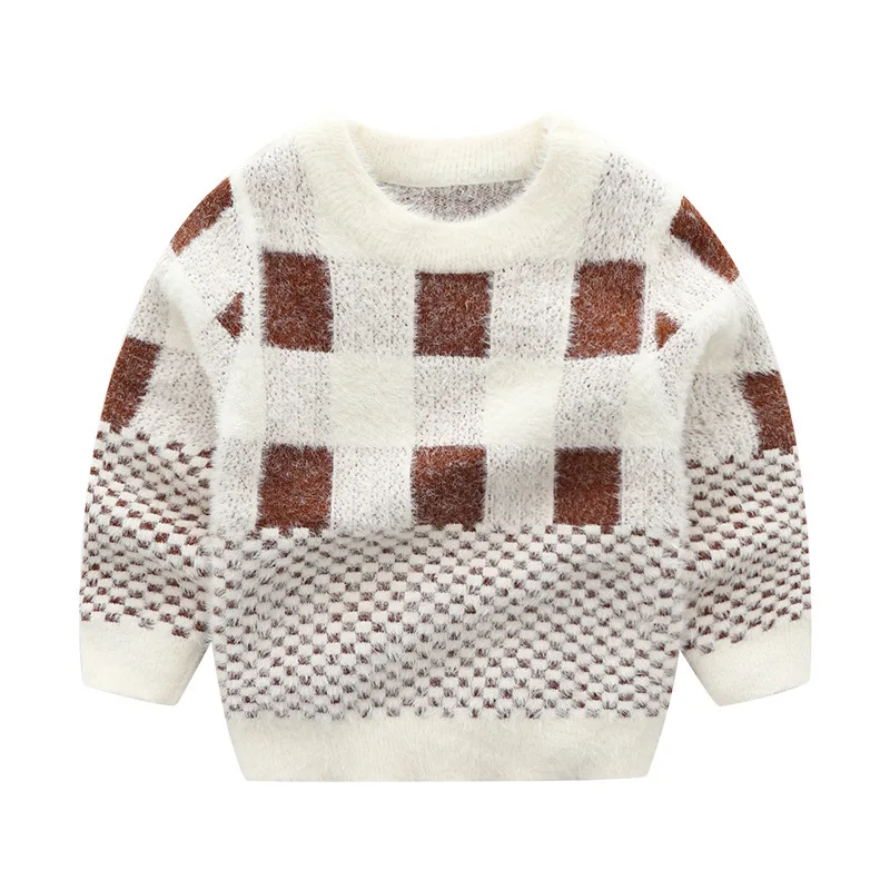 

Boys Tops Winter 2019 New Boys Sweaters And Tops Imitation Bristles Toddler Boys Sweater Kids Sweaters Boys