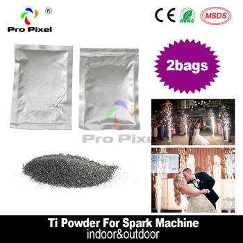 

2 Bags Ti Powder 200g/bag Material Cold Spark Fountain Firework Machine For Wedding And Stage Effect Smokeless Safe powder