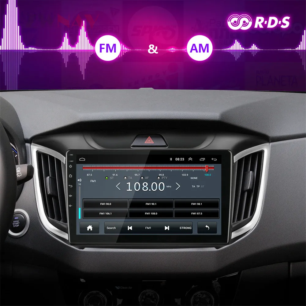 10," PX6 Android 9 8 ядерный 4+ 64 ГБ Автомобильный без dvd-плеера gps-навигация для hyundai Creta ix25- Автомагнитола