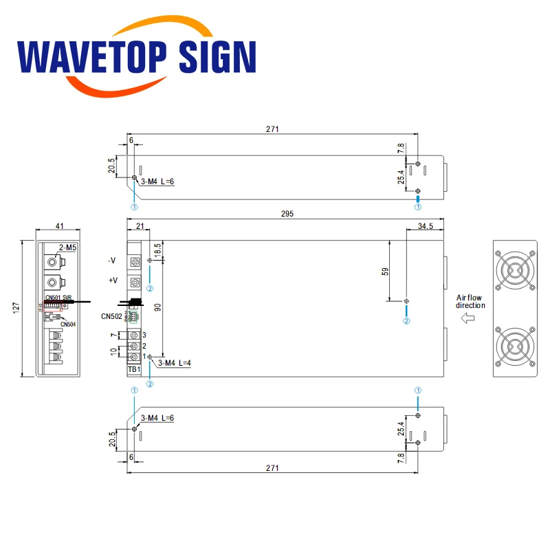 Бренд MEAN WELL представляет PFC Высокая Питание RSP-2000-48 48V 42A Регулируемый Напряжение Применение для 100w Co2 лазерный модуль