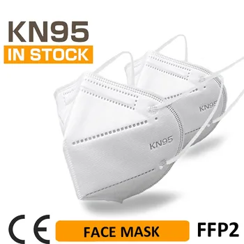 

40PCS ffp2 Face mask KN95 Mouth Masks Safety Antibacterial Maske 95% Filtration mask protect dust mask Fast Shipping