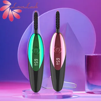 

Mini Electric Heated Eyelash Curler USB Charge Makeup Curling Kit Long Lasting Natural Eye Lash Curler brush Beauty Tools Shop