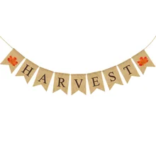 Напрямую от производителя Европа и Америка Осенний сбор урожая вечерние украшения латте искусство благодарения урожая кленовый лист Лен