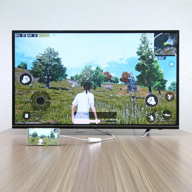 Кабель-Переходник USB C на HDMI адаптер(4K@ 60 Гц), Тип с разъемами типа C и HDMI портом Thunderbolt 3 совместимый для MacBook Pro //, MacBook Air/IPad Pro 201