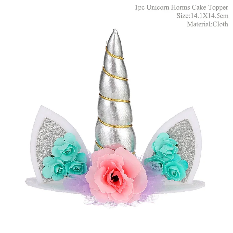 Silver Topper Taoup 57 см Радужный Единорог воздушный шар из фольги фигурки Единорог вечерние украшения Единорог воздушный шар на день рождения вечерние сувениры Baby Shower девочка мальчик - Цвет: Silver Topper