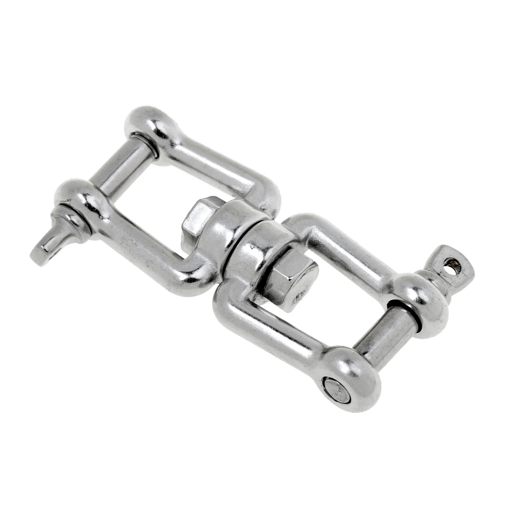 3/8' Marine Jaw Swivel Anchor Chain Ring Connector for Boat Stainless Steel