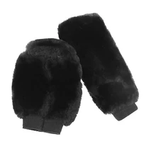 Мягкий плюшевый автомобильный ручник, крышка рукава, набор передач, автомобильный комплект передач, черный