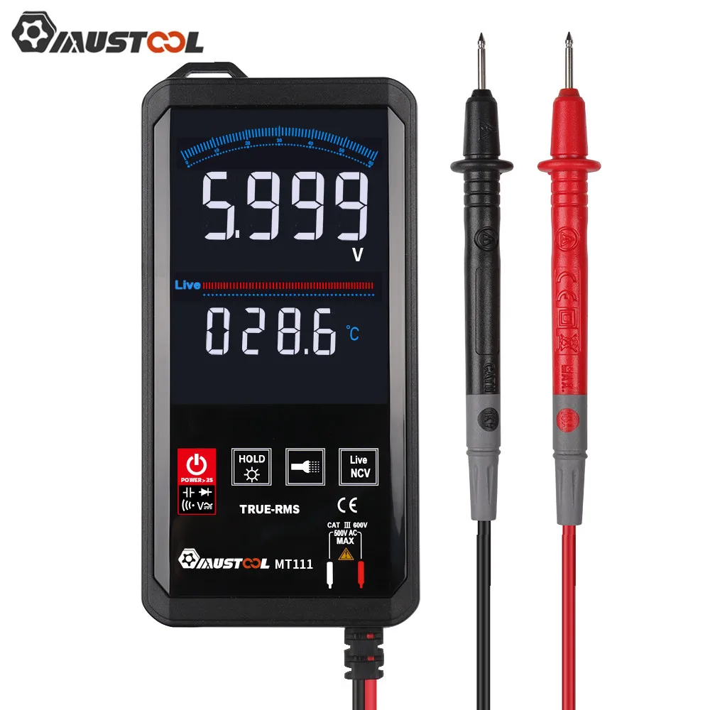 Цифровой мультиметр Mustool MT111 6000 отсчетов Интеллектуальный сканирующий Измерение