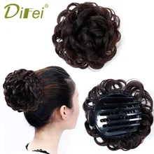 DIFEI, 4 цвета, синтетический шиньон для женщин, высокотемпературное волокно, шиньон для волос, булочка, Пончик, заколка для наращивания волос