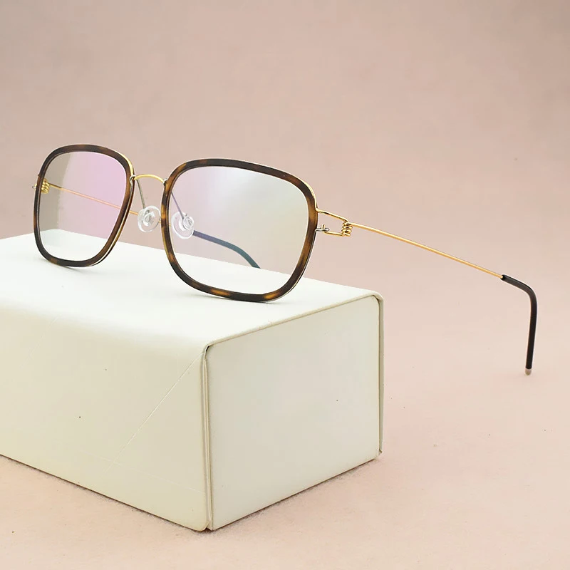 

2019 Brand titanium glasses frame men Square eyeglasses frame women optical glasses frame myopia computer spectacle frames Nerd