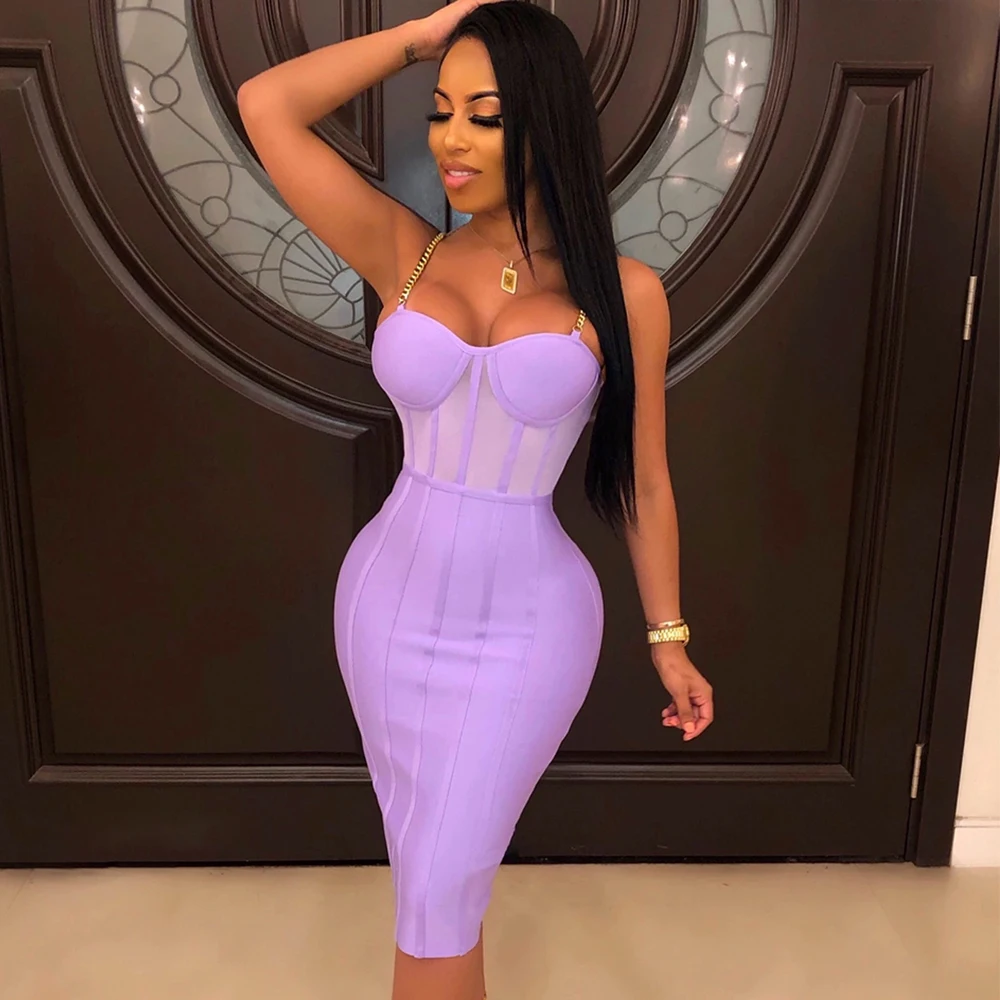 purple and gold party dress