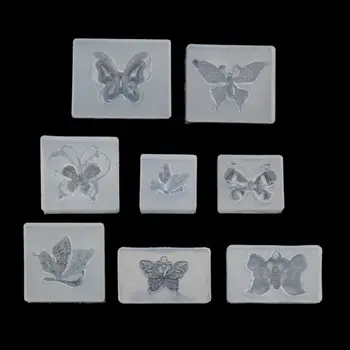 

8Pcs Butterfly Silicone Resin Molds Butterfly Earring Necklace Pendant Epoxy Resin Casting Mold Jewelry Making Tools