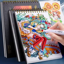 

8K/16K/A4 Marker Sketchbook For Drawing Painting Graffiti Soft Cover Paper Sketchbook Notepad Notebook Office School Supplies