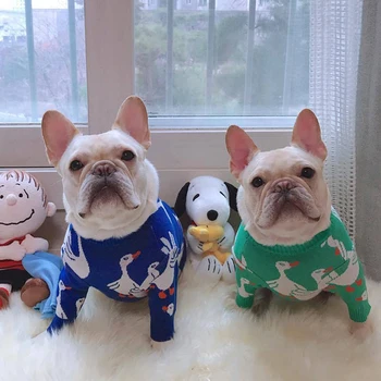 

Pet Dog Hoodies for French Bulldog Classic Dog Sweaters for Puppy Autumn Puppy Clothes Knitting Clothes for Pets ropa perro