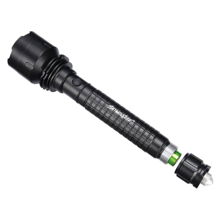 Tactical light USB rechargeable T6 LED 5 mode 18650 waterproof flashlight zoom riding light illumination distance 1000M 35A7