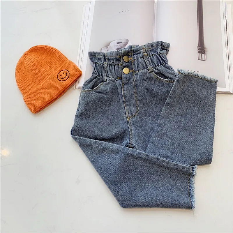 Chifuna Boutique Jeans для девочек дырками отвлеченные джинсовые брюки летние модные