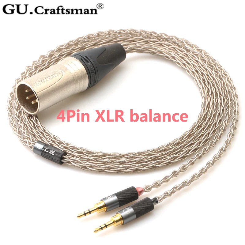 GUcraftsman 6n silver for HIFIman HE400s HE1000 v2