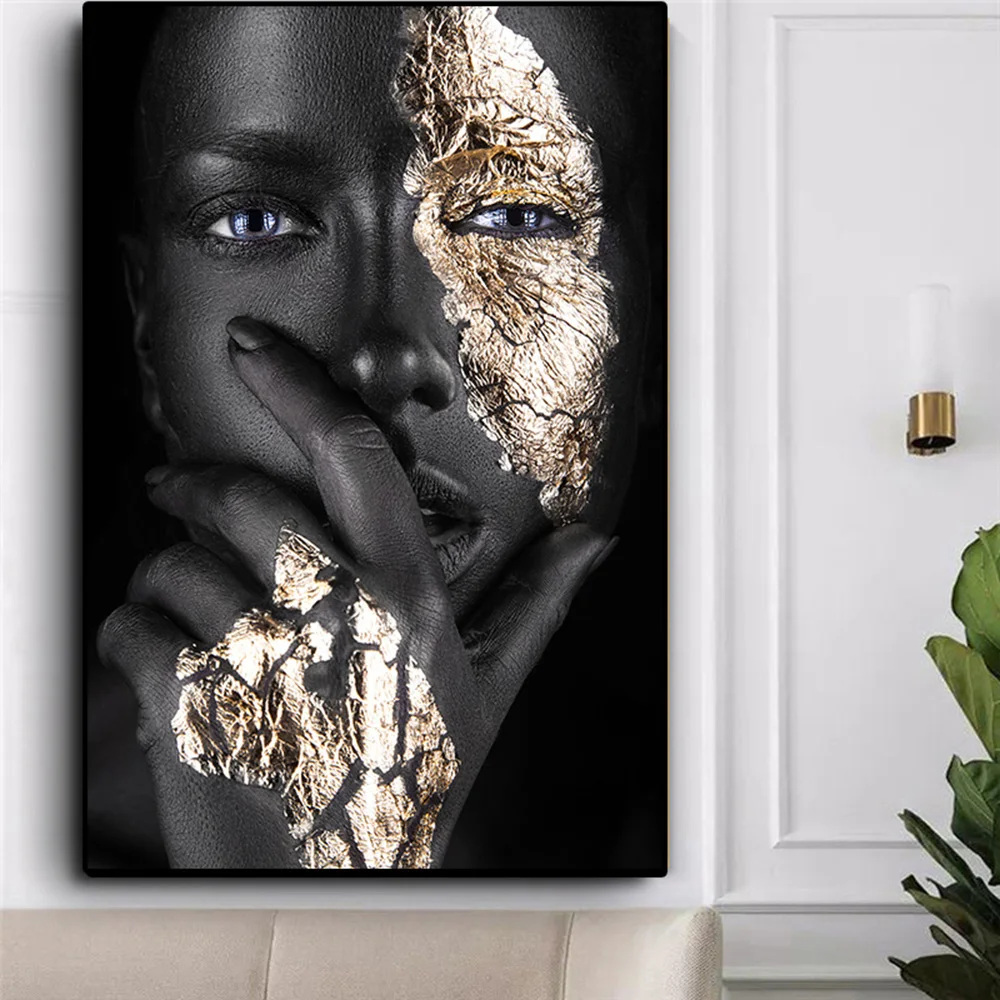Full-Square-Drill-5D-Diamond-Painting-Portrait-DIY-Diamond-Embroidery-African-Art-Black-And-Gold-Woman (1)