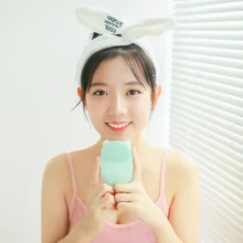 Восхитительный медведь акустический Электрический силиконовый Очищающий Инструмент для лица очиститель пор горячий компресс водонепроницаемый красота импорт Instrume