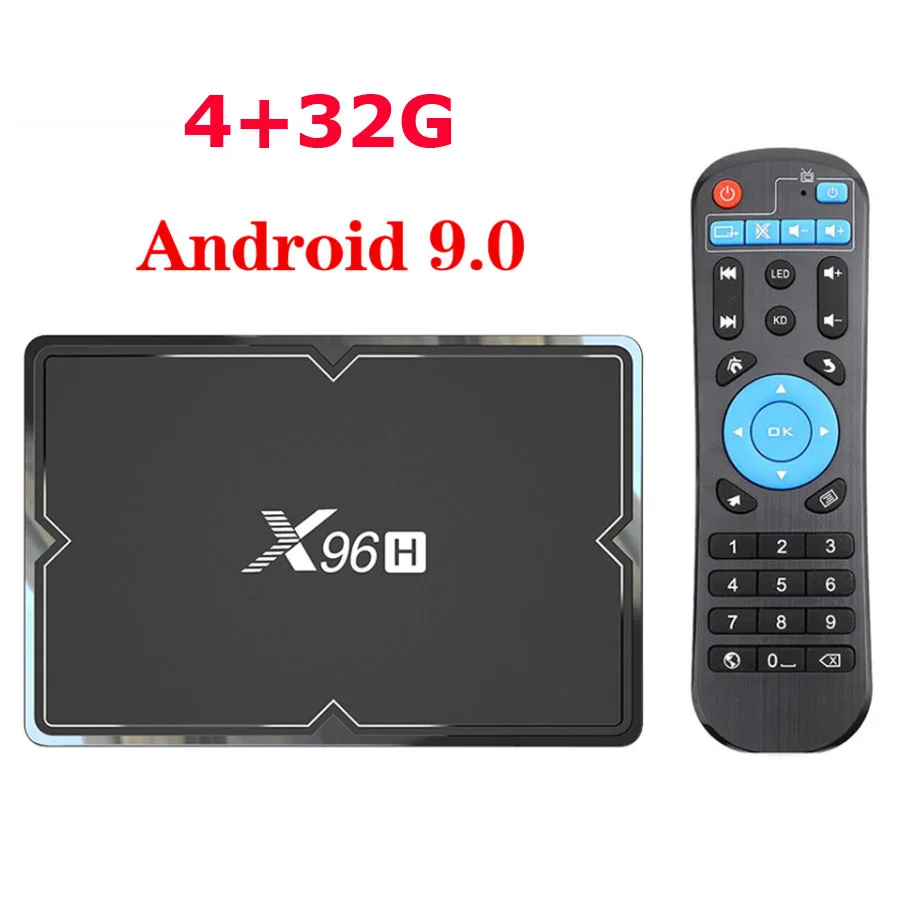 4G32G X96H Allwinner H603 чип 6K Android 9,0 ТВ коробка с двойной поддержкой HDMI wifi Bluetooth телеприставка PK X96MINI - Цвет: 4G32G
