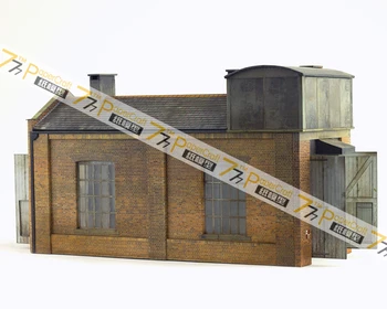 

21 Small Machine Garage 3D Paper Model OO HO N Scale 1:56 1:64 1:150 Train Construction Scene Children Adult Educational Toys