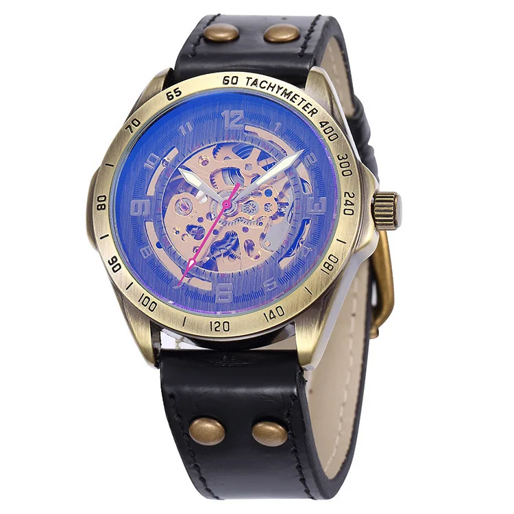 

Shenhua Gentry China Bronze Hollow out Fully Automatic Mechanical Wrist Watch Men's Hot Selling