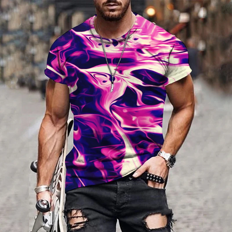 Мужская одежда Красочная художественная 3D-печать международная версия 2022