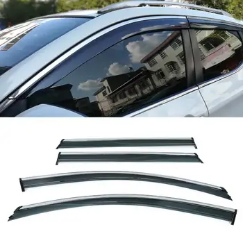 

4Pcs/Set Rain Sun Protection Window Deflector Visor Modified Accessory Fit for Nissan Qashqai 2016-2019 auto awning