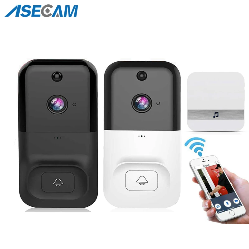 

Wireless Wifi Doorbell Infrared Smart Video Chime Intercom HD 1080P Home IP Door Bell Camera Security Alarm IR Night Vision