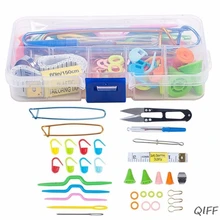 DIY Craft szydełka narzędzia zestaw szydełko haki klip znaczniki do haftu nożyczki(China)