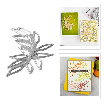 

2020 Hot New Leaves Plant Lace Metal Cutting Dies Foil For Scrapbooking Paper Craft Decorative Embossing Card Making No Stamps
