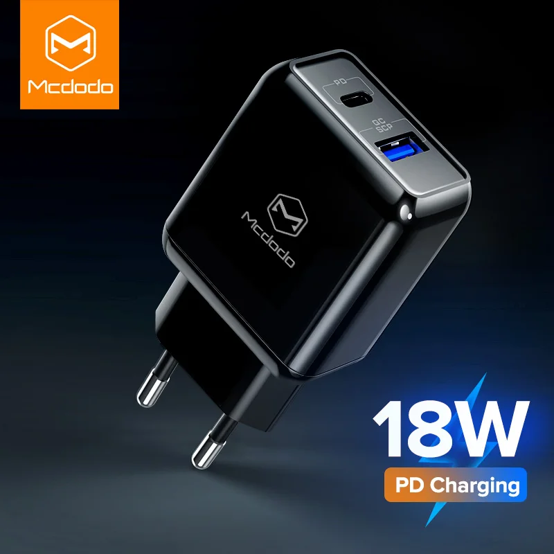 Mcdodo 18 Вт PD Мульти USB зарядное устройство Quick Charge 3,0 для iPhone 11 XS Max huawei P30 mate 30 Быстрая зарядка SCP EU вилка настенный адаптер