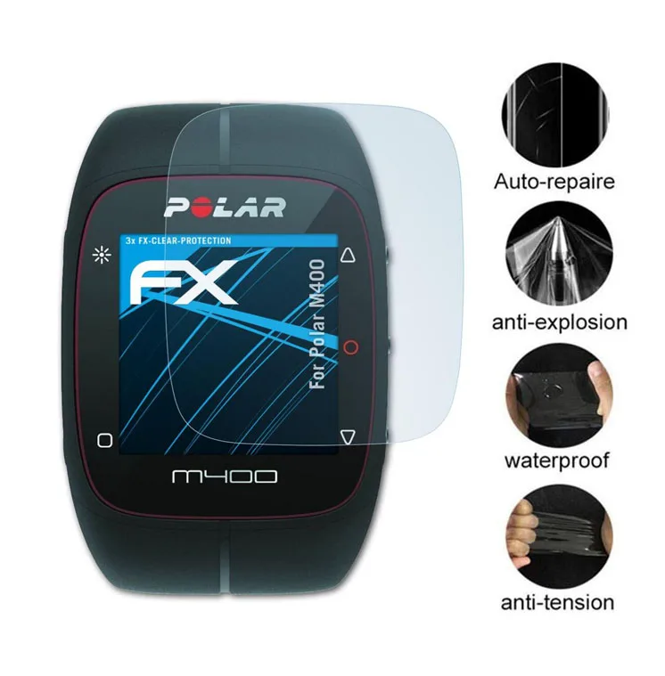 3 шт мягкая прозрачная защитная пленка для Polar M400 M430 Watch Sport Smartwatch защита экрана (не