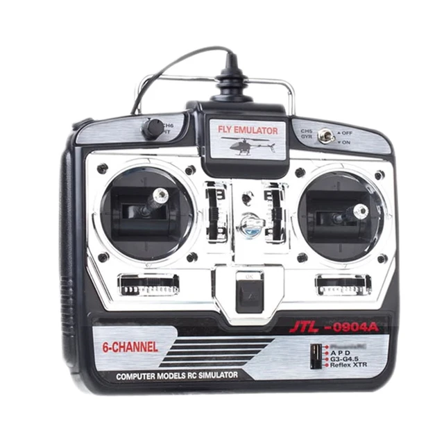 6CH PH5.0 G7.0 USB RC Flight Emulator Fly Simulator Transmitter Support RF7 G7 Phoenix 5.0 XTR with Installation Disk 4