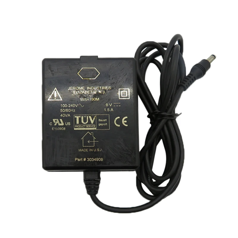 Для Roche WSA190M AC адаптер Зарядное устройство 100-240V 50-60Hz 40VA 9V 1.5A Часть#3034909-используется