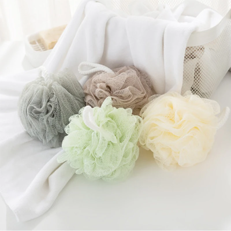 

Rich bubbles Hygienic Environmental Bath Ball Tubs Scrubber Shower Body Cleaning Mesh Shower Wash Nylon Sponge Bath Accessories