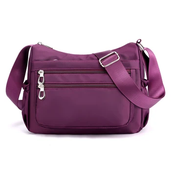 

Hot Sale Women Messenger Bag Waterproof Nylon Shoulder Bags Multi-pocket Hobos High Quality CrossBody Handbags Bolsas