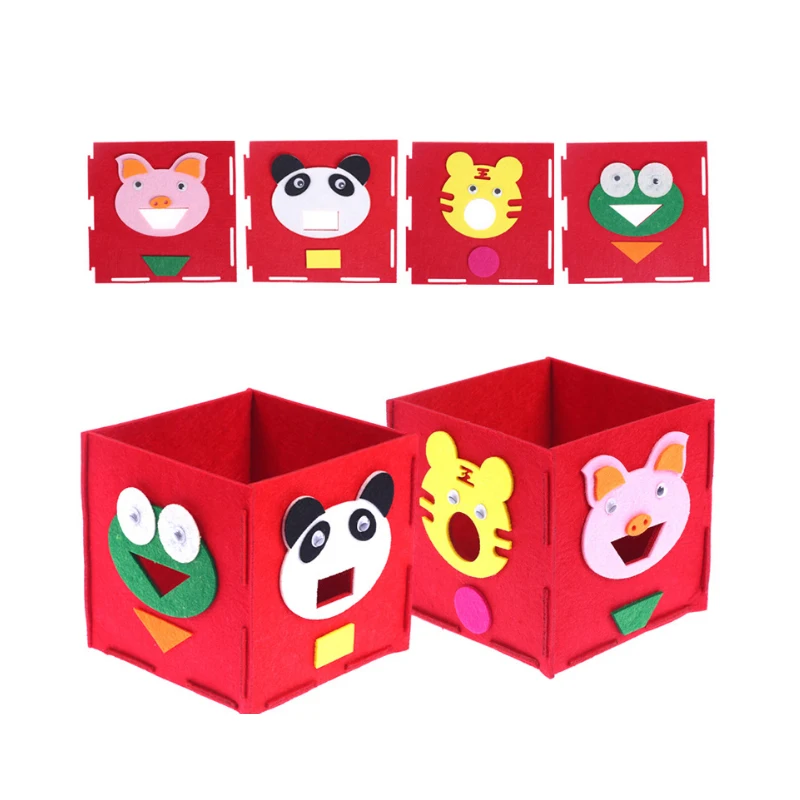  Sz Steam Cute Animal DIY Non-woven Cloth Craft Felt Handwork Material Puzzle Handmade DIY Non-Woven - 4000265720665